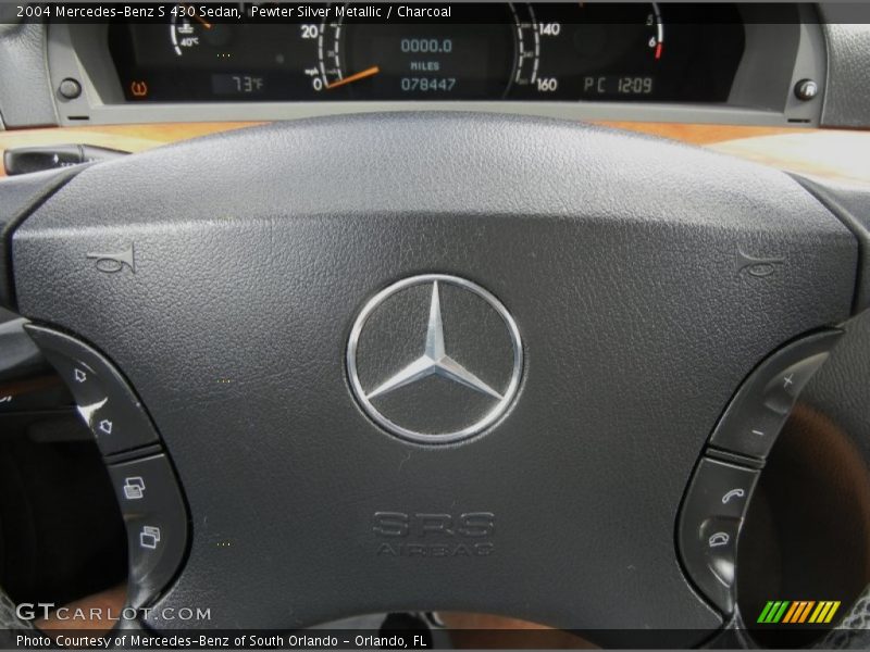 Pewter Silver Metallic / Charcoal 2004 Mercedes-Benz S 430 Sedan
