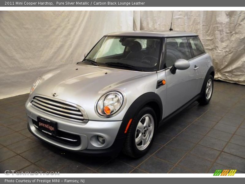 Pure Silver Metallic / Carbon Black Lounge Leather 2011 Mini Cooper Hardtop