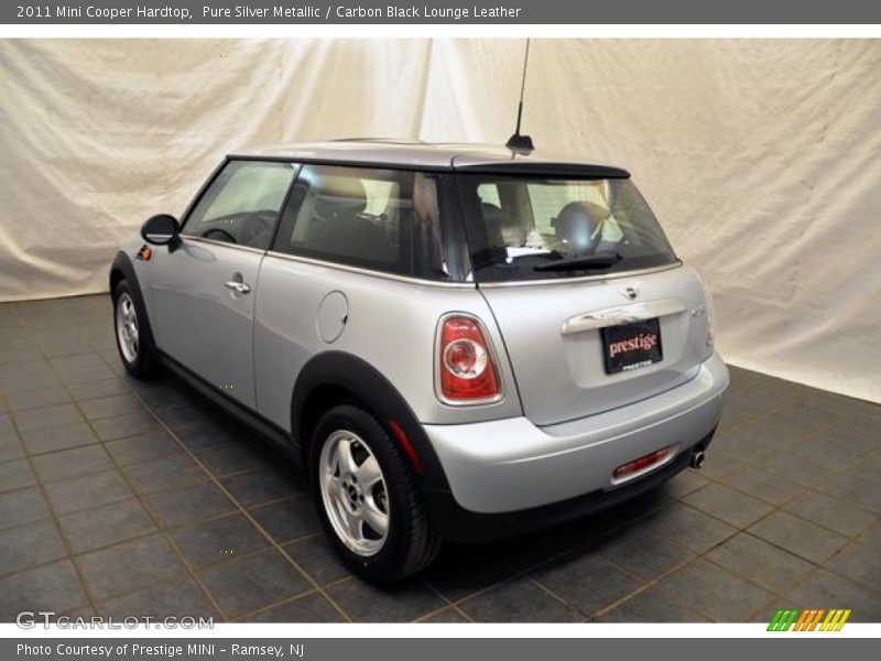Pure Silver Metallic / Carbon Black Lounge Leather 2011 Mini Cooper Hardtop