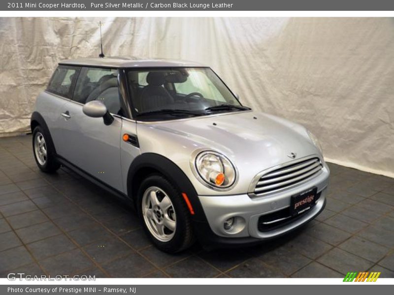 Pure Silver Metallic / Carbon Black Lounge Leather 2011 Mini Cooper Hardtop