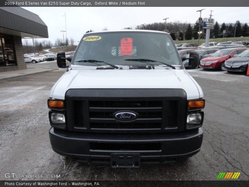 Oxford White / Medium Flint 2009 Ford E Series Van E250 Super Duty Cargo
