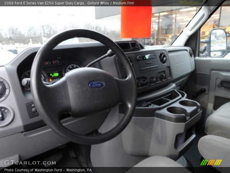Oxford White / Medium Flint 2009 Ford E Series Van E250 Super Duty Cargo