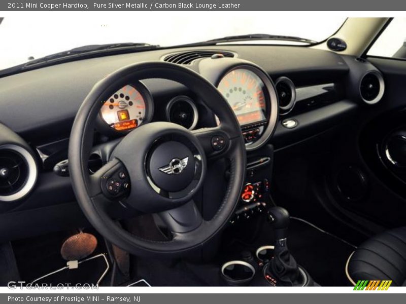 Pure Silver Metallic / Carbon Black Lounge Leather 2011 Mini Cooper Hardtop