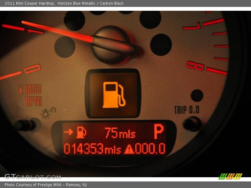 Horizon Blue Metallic / Carbon Black 2011 Mini Cooper Hardtop