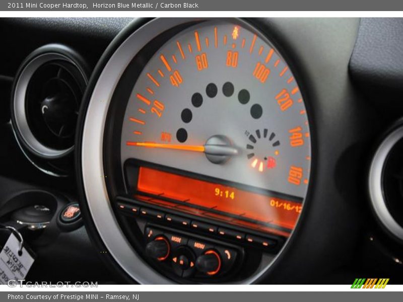 Horizon Blue Metallic / Carbon Black 2011 Mini Cooper Hardtop