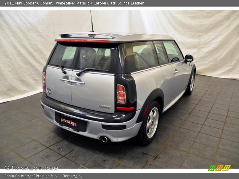 White Silver Metallic / Carbon Black Lounge Leather 2011 Mini Cooper Clubman