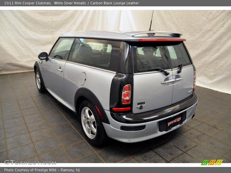 White Silver Metallic / Carbon Black Lounge Leather 2011 Mini Cooper Clubman