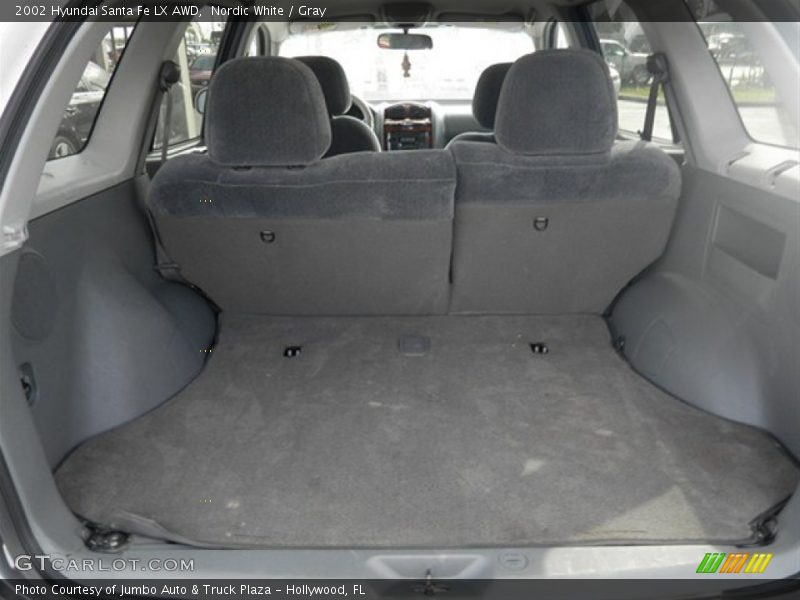 Nordic White / Gray 2002 Hyundai Santa Fe LX AWD
