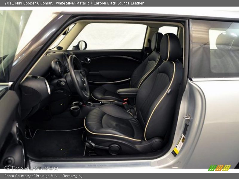 White Silver Metallic / Carbon Black Lounge Leather 2011 Mini Cooper Clubman