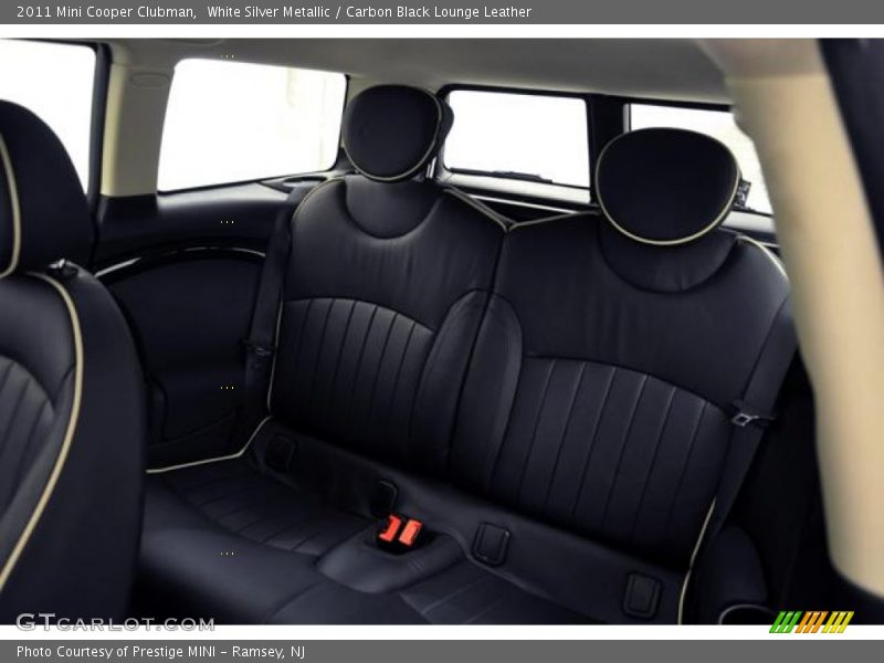 White Silver Metallic / Carbon Black Lounge Leather 2011 Mini Cooper Clubman