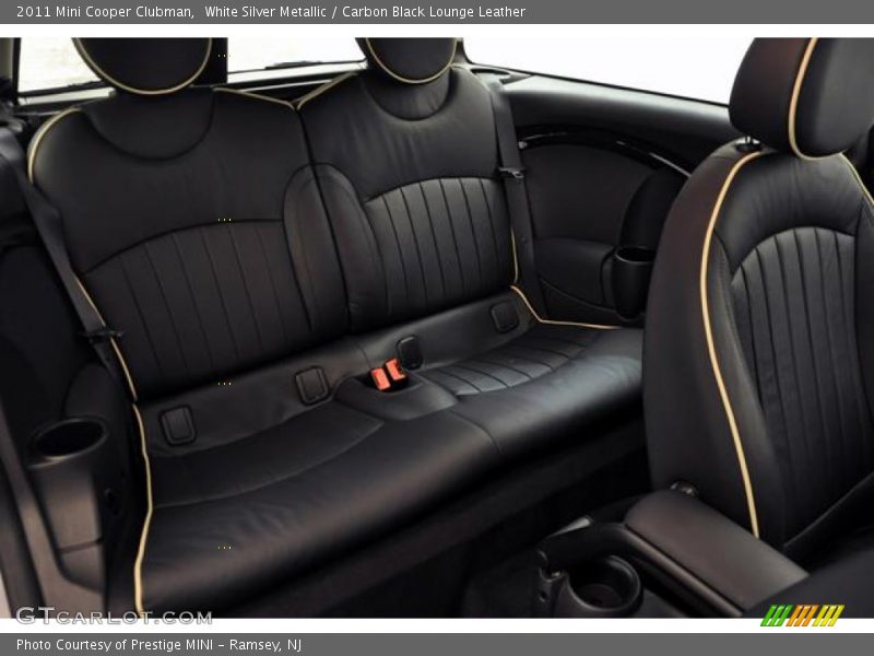 White Silver Metallic / Carbon Black Lounge Leather 2011 Mini Cooper Clubman