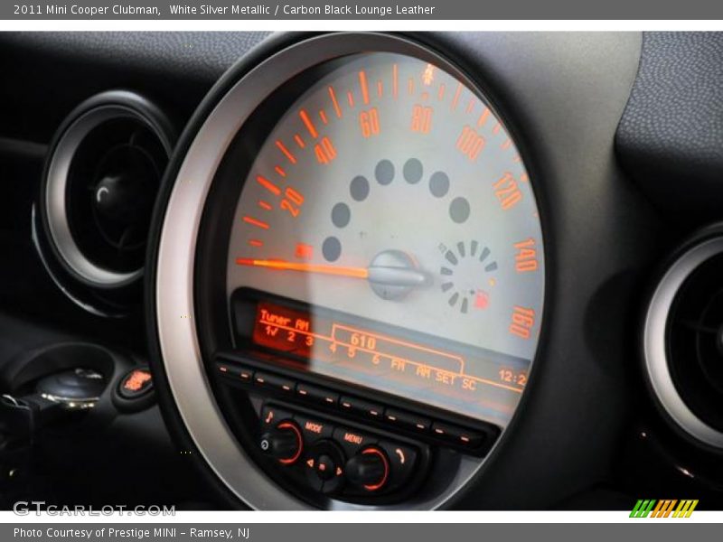 White Silver Metallic / Carbon Black Lounge Leather 2011 Mini Cooper Clubman