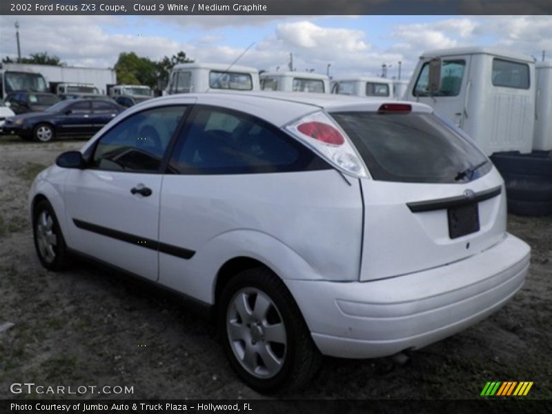 Cloud 9 White / Medium Graphite 2002 Ford Focus ZX3 Coupe
