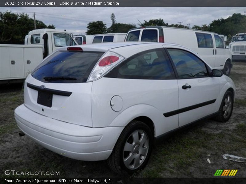 Cloud 9 White / Medium Graphite 2002 Ford Focus ZX3 Coupe
