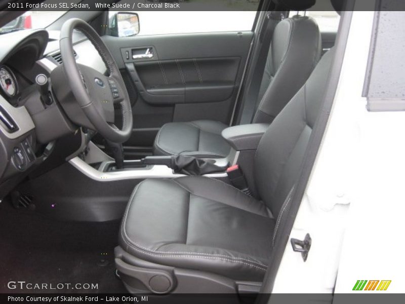White Suede / Charcoal Black 2011 Ford Focus SEL Sedan