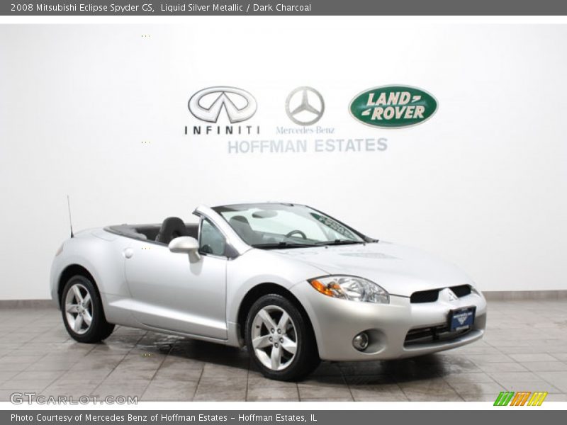 Liquid Silver Metallic / Dark Charcoal 2008 Mitsubishi Eclipse Spyder GS