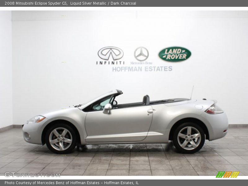 Liquid Silver Metallic / Dark Charcoal 2008 Mitsubishi Eclipse Spyder GS