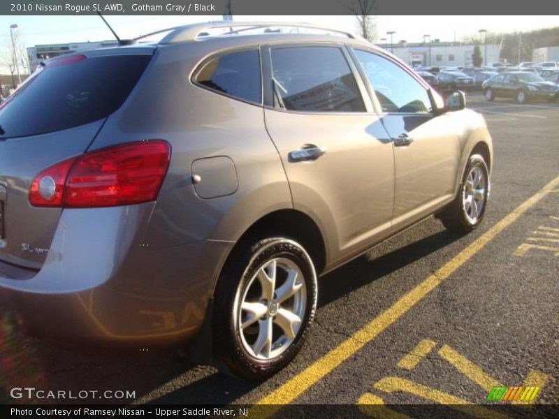 Gotham Gray / Black 2010 Nissan Rogue SL AWD