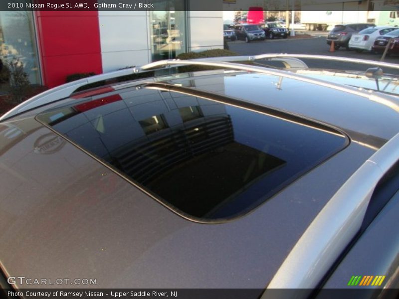 Gotham Gray / Black 2010 Nissan Rogue SL AWD