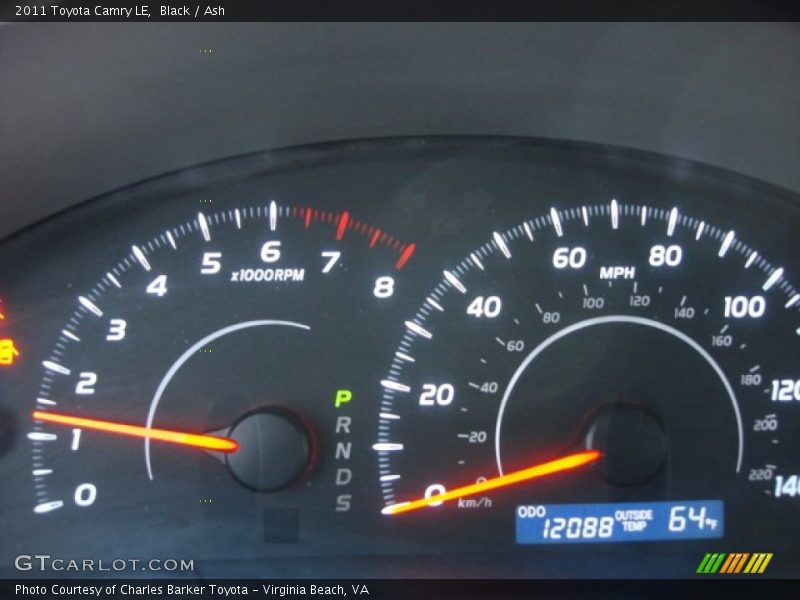 Black / Ash 2011 Toyota Camry LE