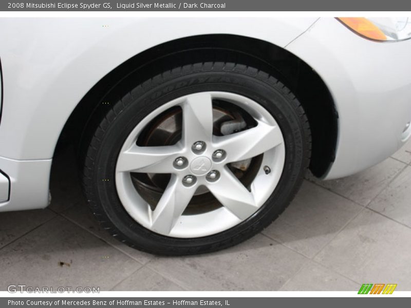 Liquid Silver Metallic / Dark Charcoal 2008 Mitsubishi Eclipse Spyder GS
