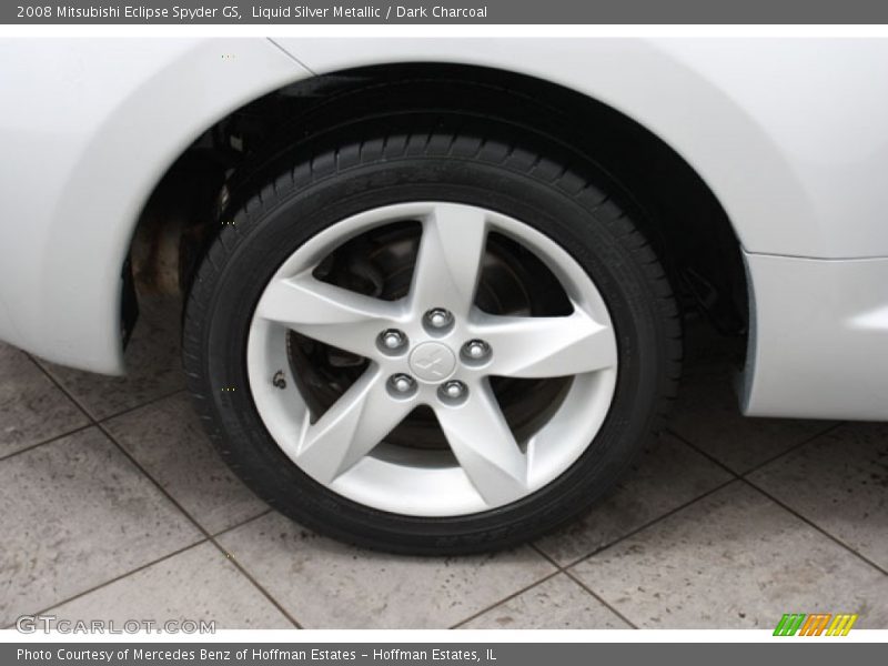 Liquid Silver Metallic / Dark Charcoal 2008 Mitsubishi Eclipse Spyder GS