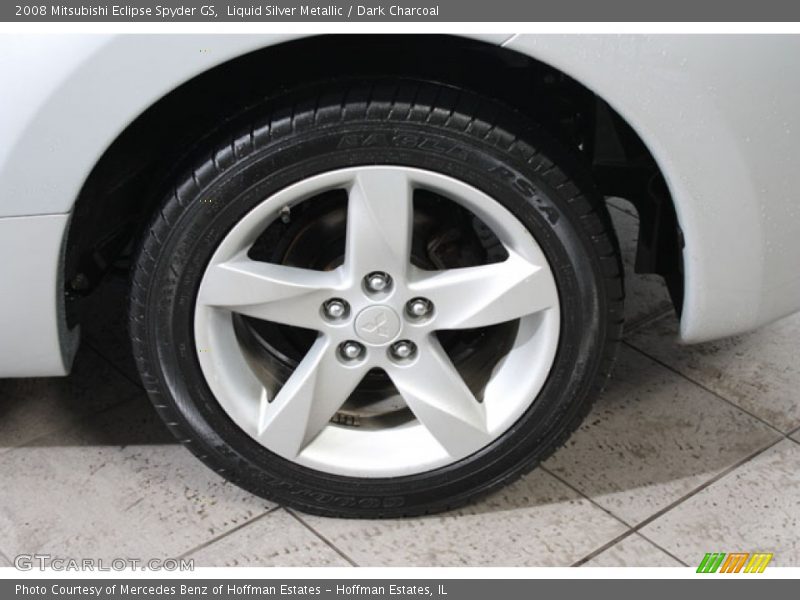 Liquid Silver Metallic / Dark Charcoal 2008 Mitsubishi Eclipse Spyder GS