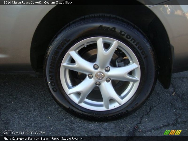 Gotham Gray / Black 2010 Nissan Rogue SL AWD
