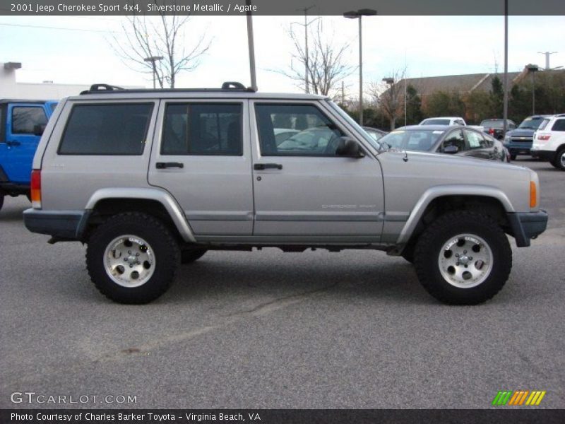 Silverstone Metallic / Agate 2001 Jeep Cherokee Sport 4x4