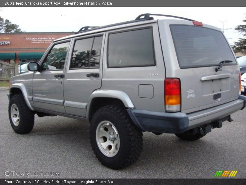 Silverstone Metallic / Agate 2001 Jeep Cherokee Sport 4x4