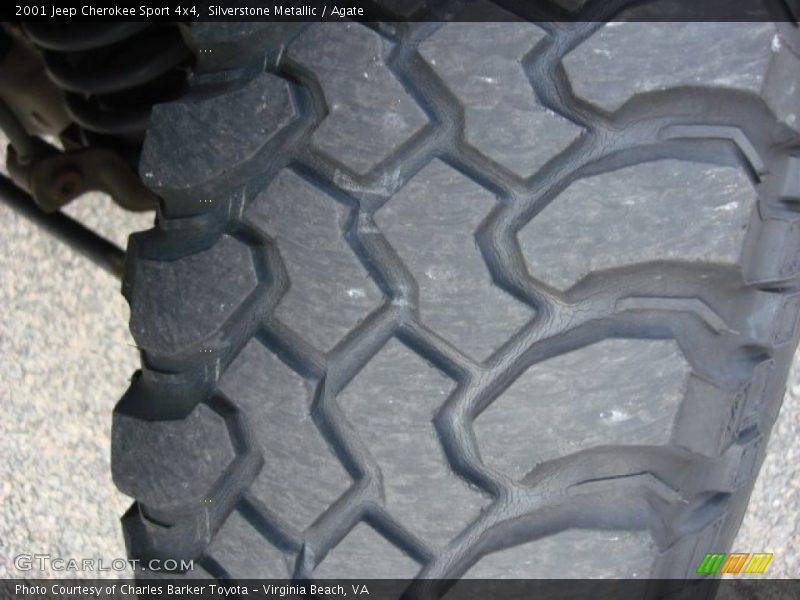 Silverstone Metallic / Agate 2001 Jeep Cherokee Sport 4x4