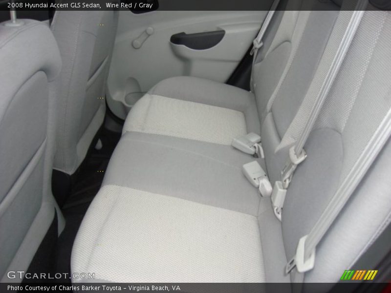 Wine Red / Gray 2008 Hyundai Accent GLS Sedan