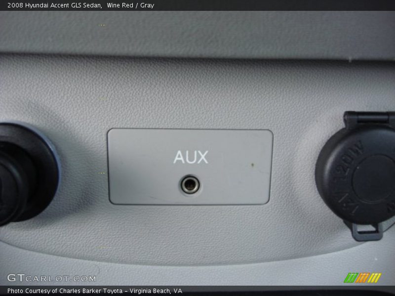 Wine Red / Gray 2008 Hyundai Accent GLS Sedan