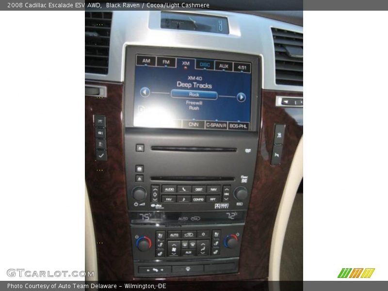 Black Raven / Cocoa/Light Cashmere 2008 Cadillac Escalade ESV AWD