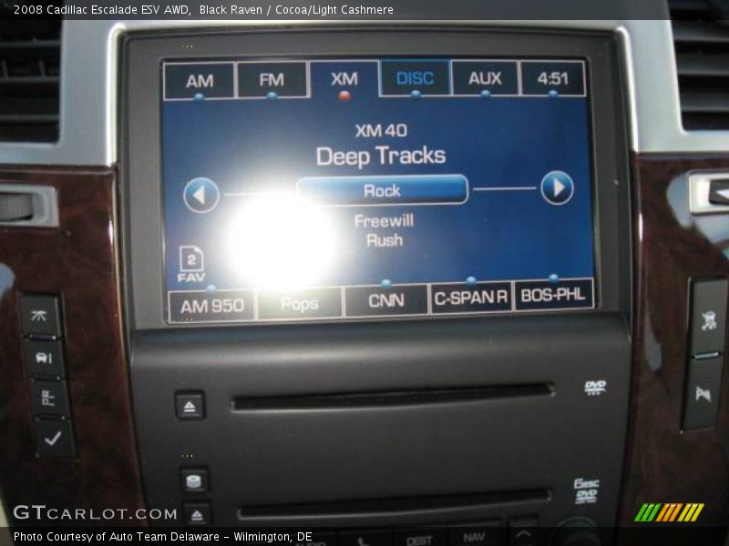 Black Raven / Cocoa/Light Cashmere 2008 Cadillac Escalade ESV AWD