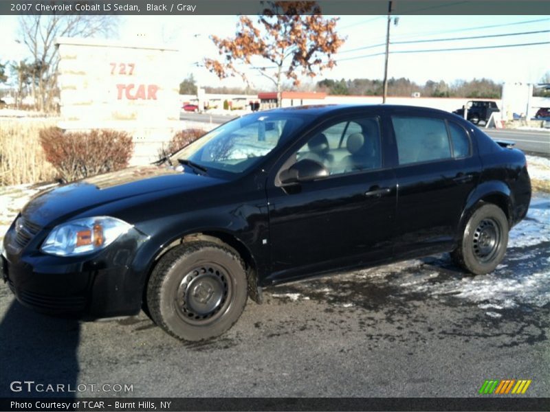 Black / Gray 2007 Chevrolet Cobalt LS Sedan