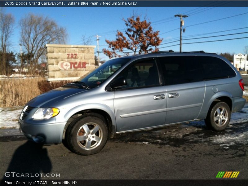 Butane Blue Pearl / Medium Slate Gray 2005 Dodge Grand Caravan SXT