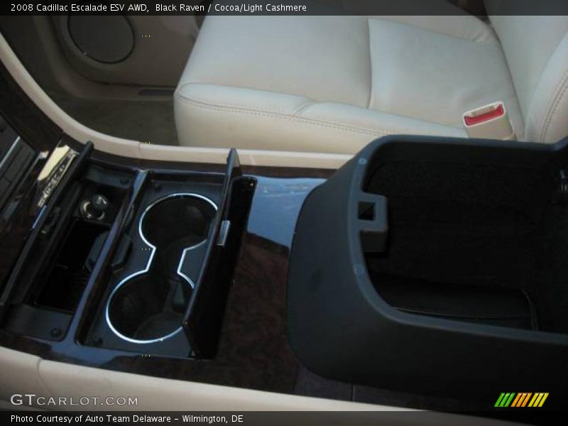 Black Raven / Cocoa/Light Cashmere 2008 Cadillac Escalade ESV AWD