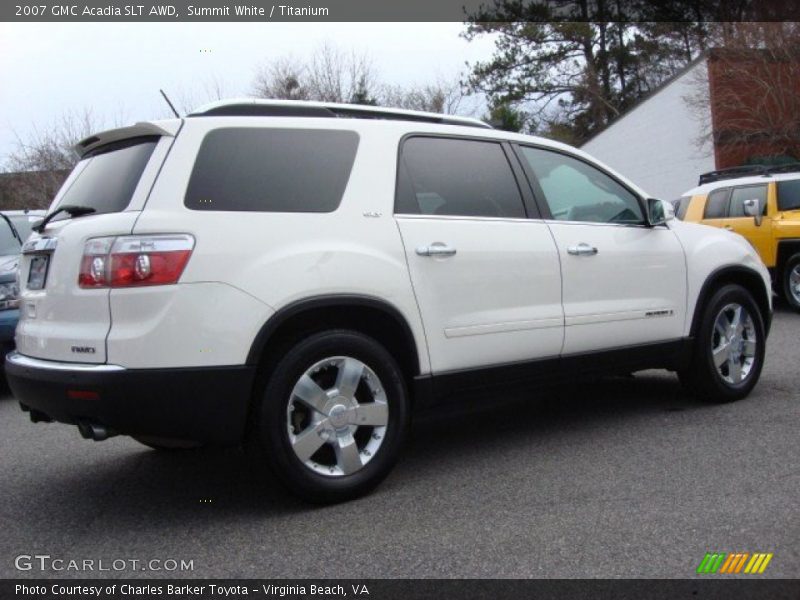 Summit White / Titanium 2007 GMC Acadia SLT AWD