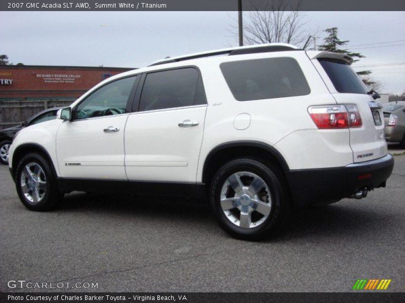 Summit White / Titanium 2007 GMC Acadia SLT AWD