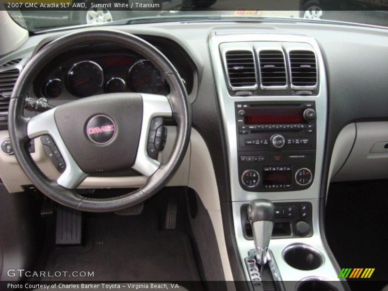 Summit White / Titanium 2007 GMC Acadia SLT AWD