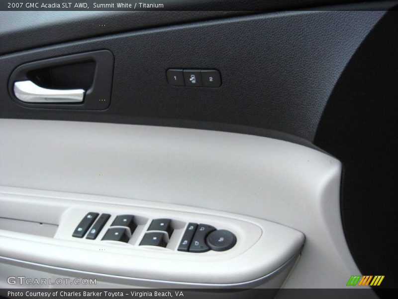Summit White / Titanium 2007 GMC Acadia SLT AWD