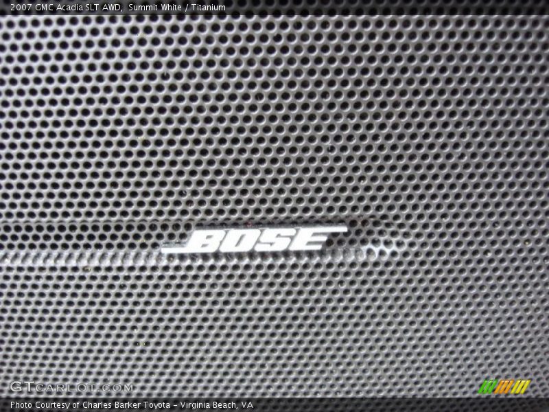 Summit White / Titanium 2007 GMC Acadia SLT AWD