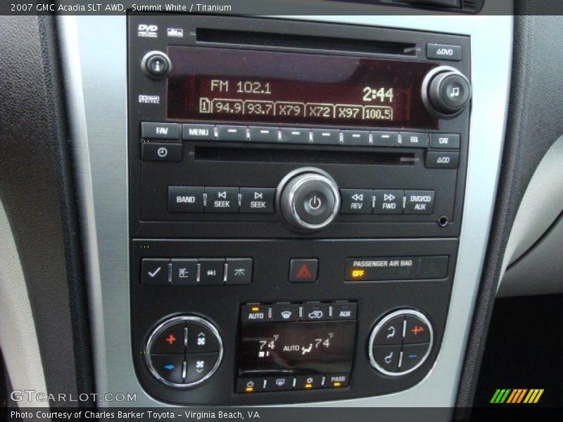 Summit White / Titanium 2007 GMC Acadia SLT AWD