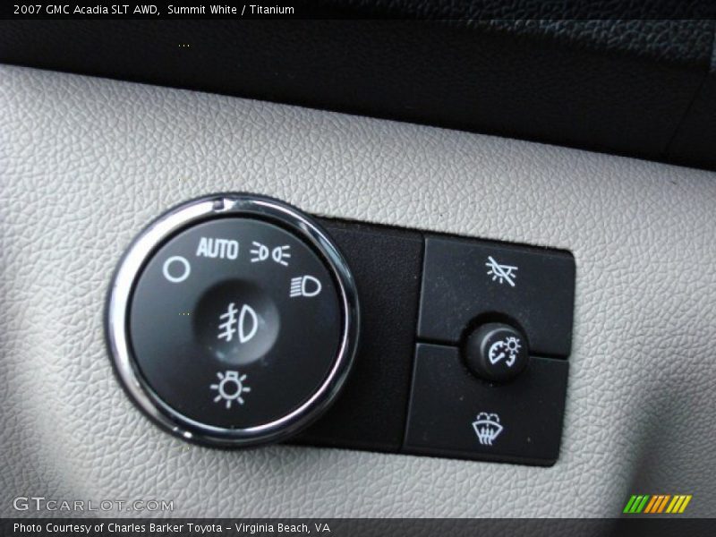 Summit White / Titanium 2007 GMC Acadia SLT AWD