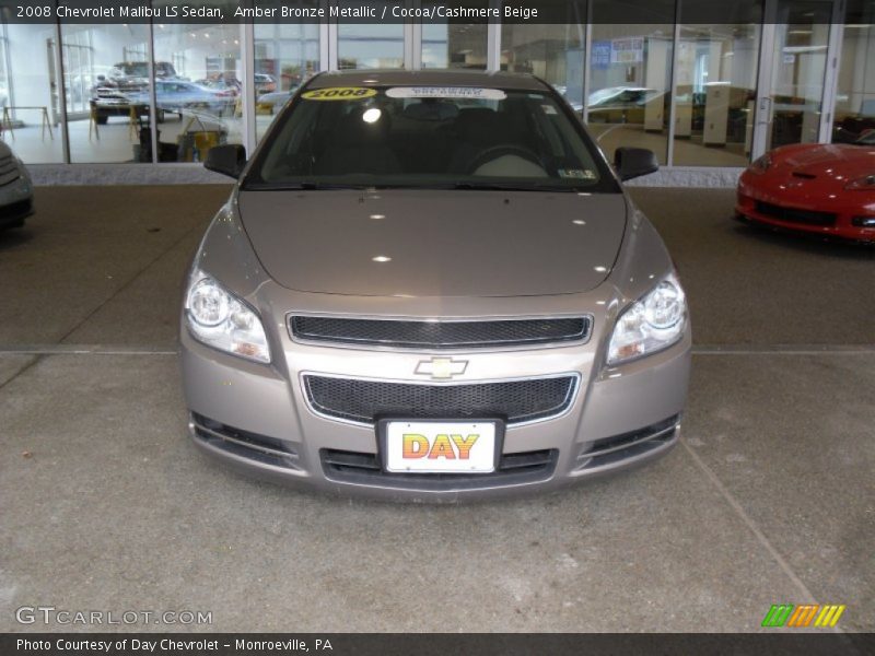 Amber Bronze Metallic / Cocoa/Cashmere Beige 2008 Chevrolet Malibu LS Sedan