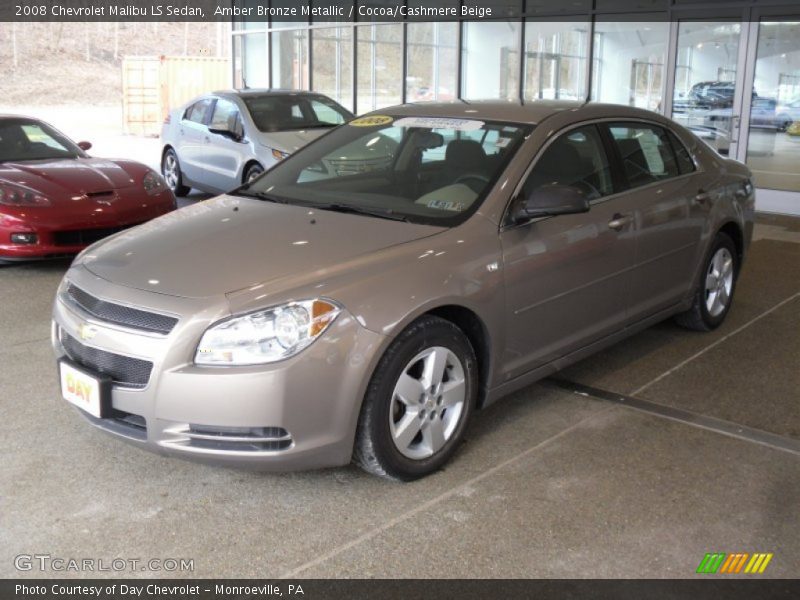 Amber Bronze Metallic / Cocoa/Cashmere Beige 2008 Chevrolet Malibu LS Sedan