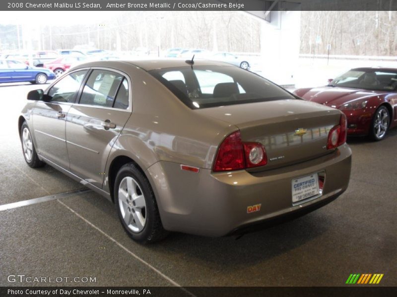 Amber Bronze Metallic / Cocoa/Cashmere Beige 2008 Chevrolet Malibu LS Sedan