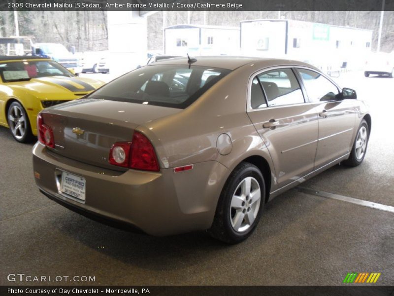 Amber Bronze Metallic / Cocoa/Cashmere Beige 2008 Chevrolet Malibu LS Sedan