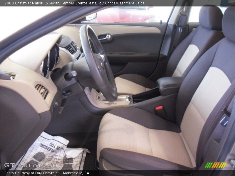 Amber Bronze Metallic / Cocoa/Cashmere Beige 2008 Chevrolet Malibu LS Sedan